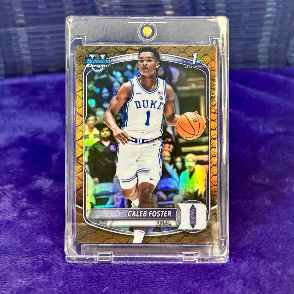 2025-26 Bowman - Chrome Prospects Caleb Foster #BCP-100 Reptilian Refractor RC
